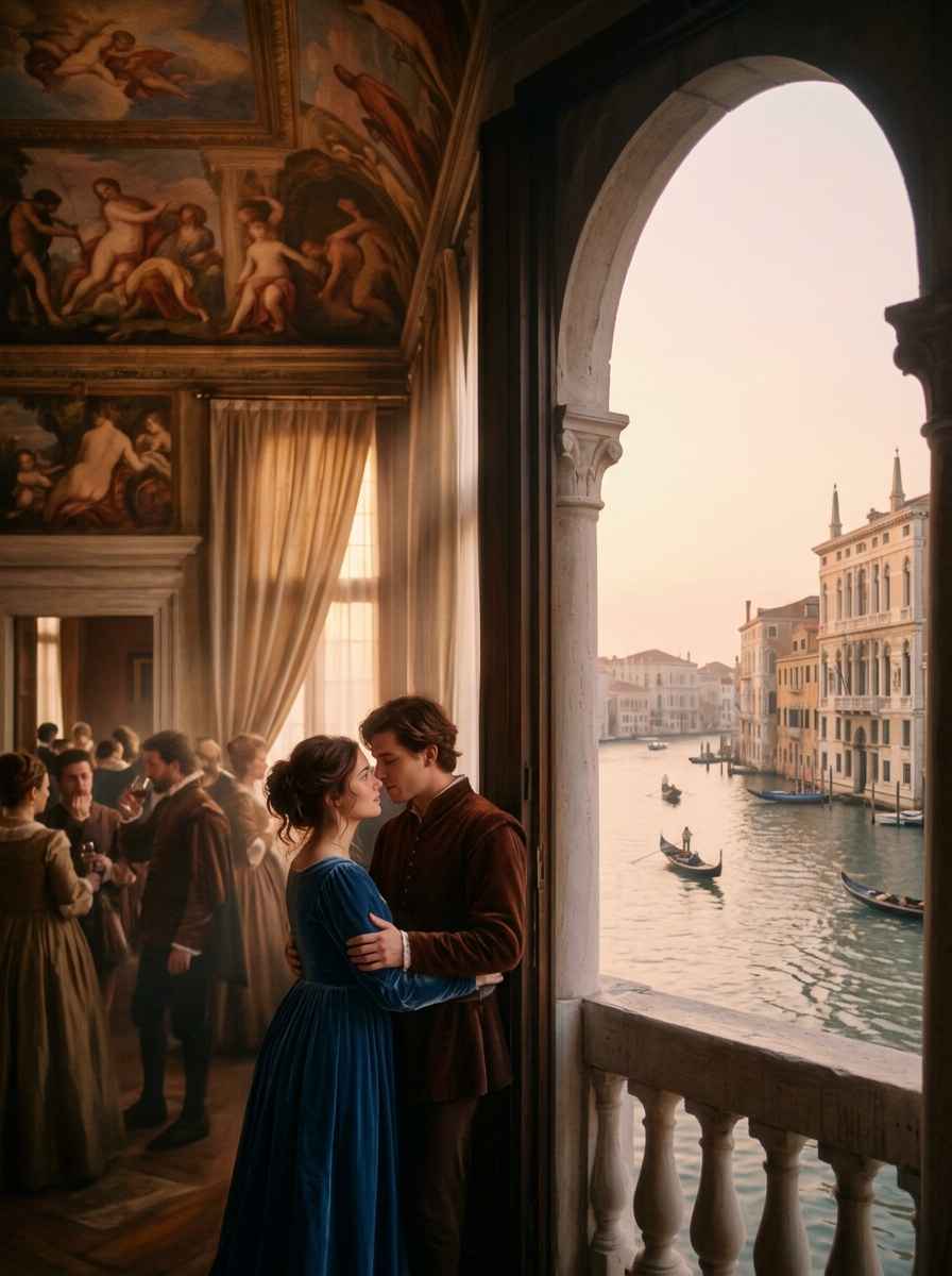 Portada del relato La máscara veneciana
